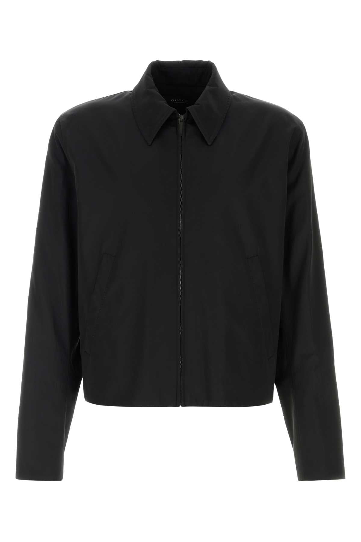 Gucci Men Black Faille Jacket