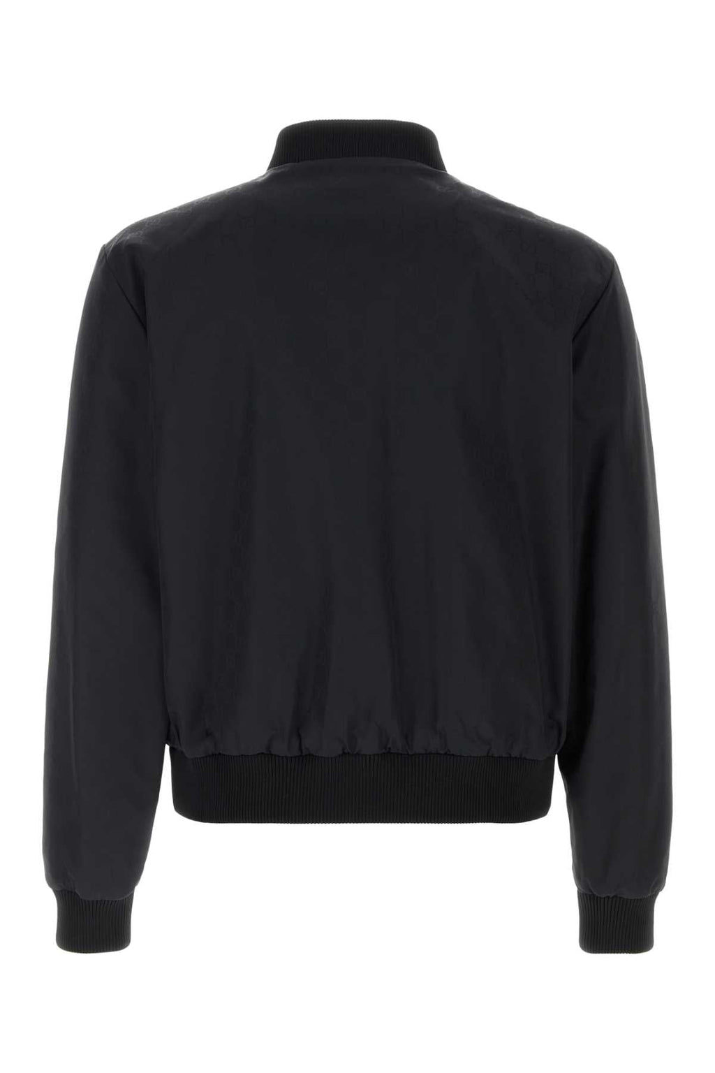 Gucci Men Black Gg Faille Reversible Jacket