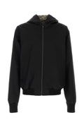 Gucci Men Black Cotton Reversible Jacket