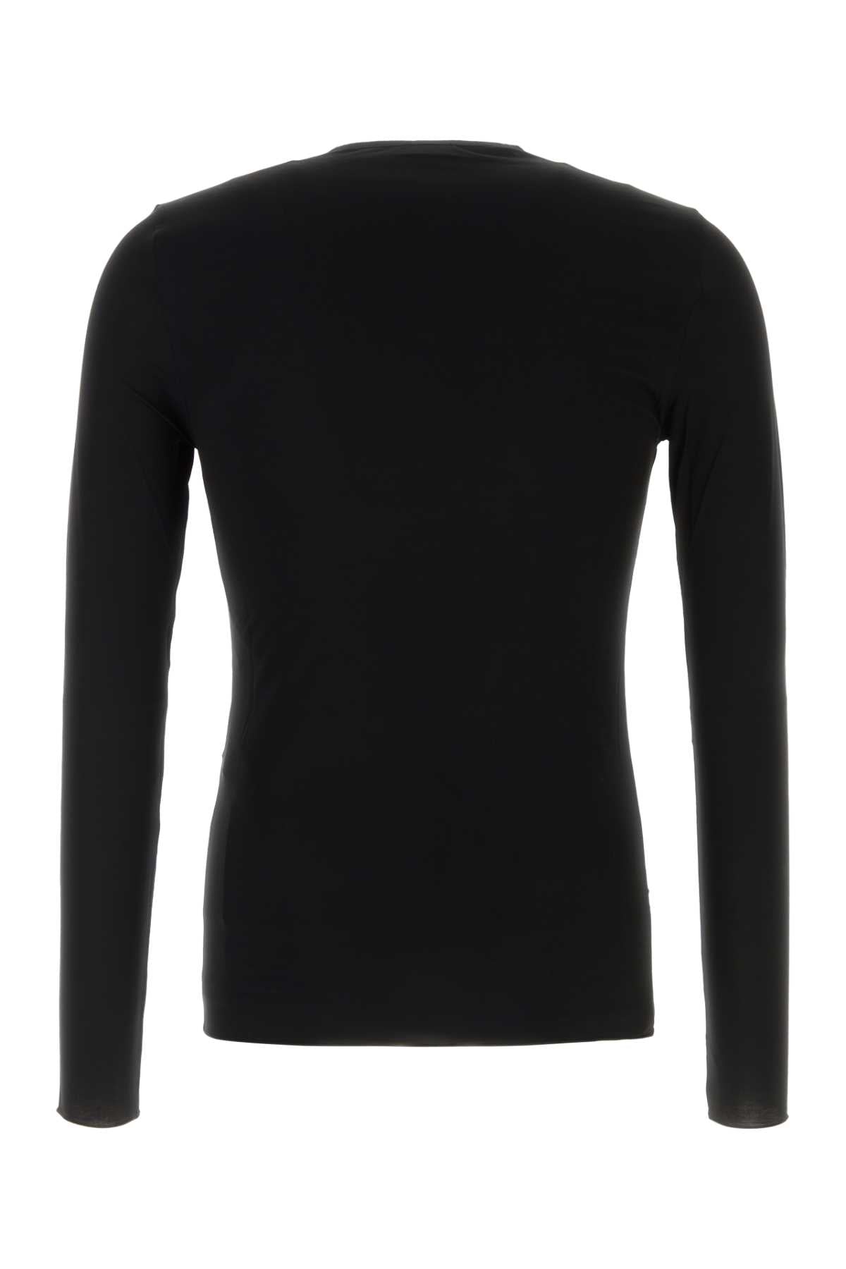 Gucci Men Black Jersey T-Shirt