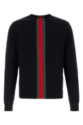 Gucci Men Midnight Blue Cotton Sweater