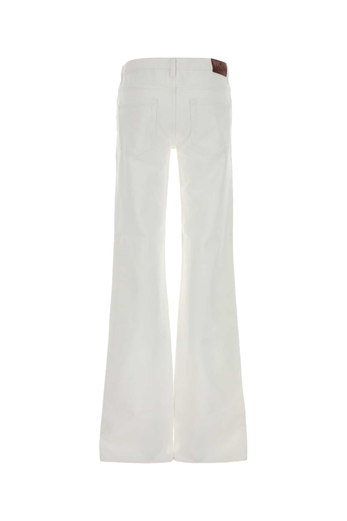 Gucci Women White Denim Jeans