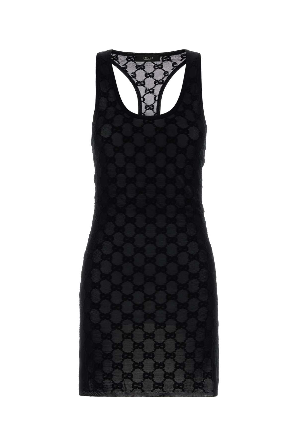 Gucci Women Midnight Blue Viscose Blend Dress