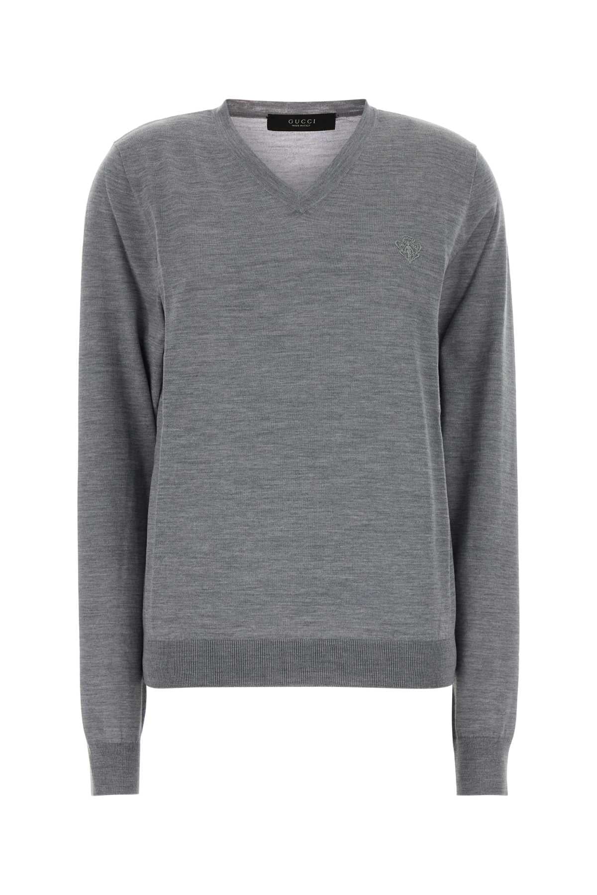 Gucci Women Grey Wool Sweater