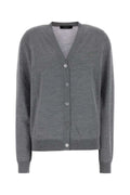Gucci Women Grey Wool Cardigan