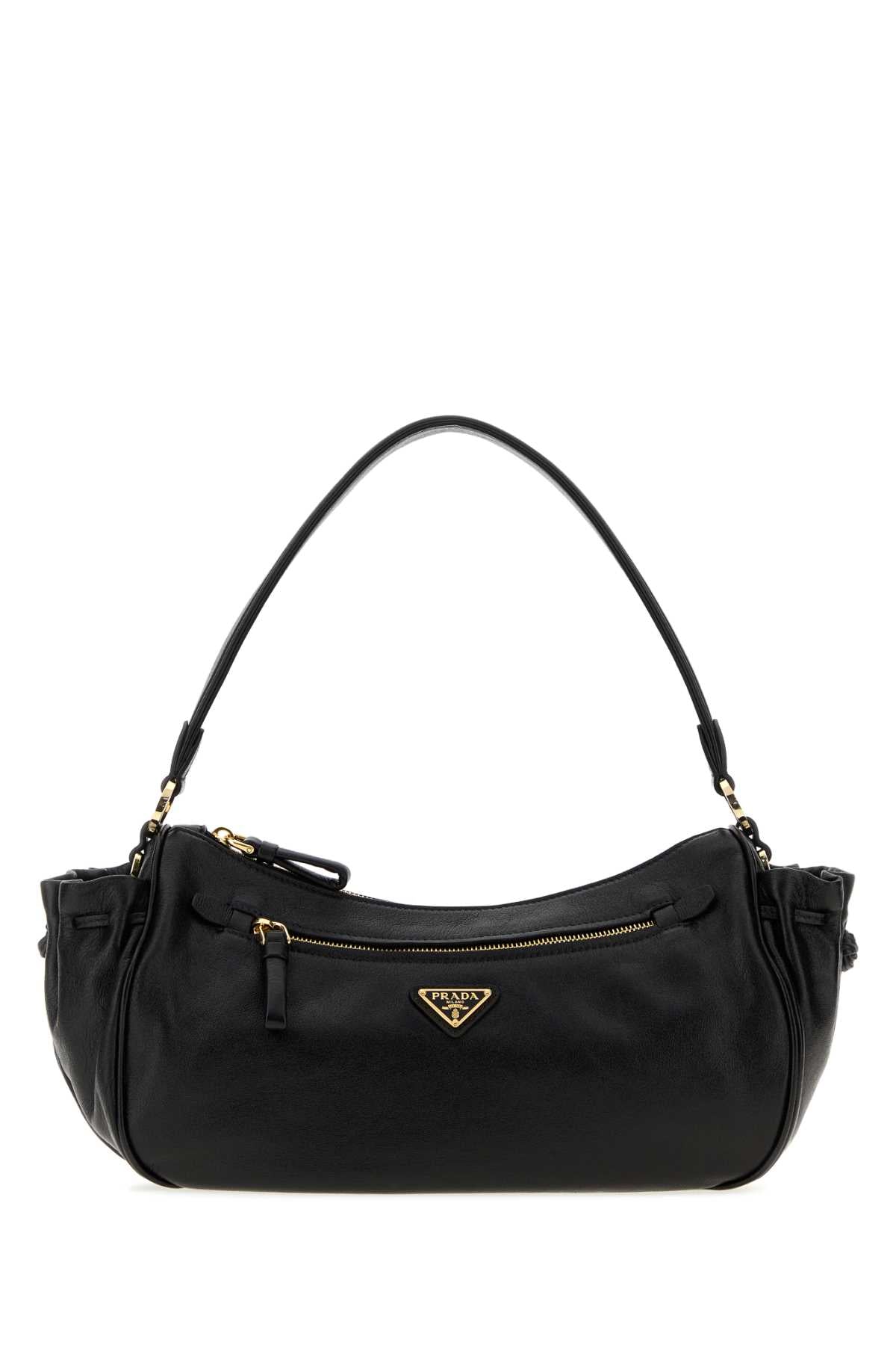 Prada Women Black Leather Small Shoulder Bag