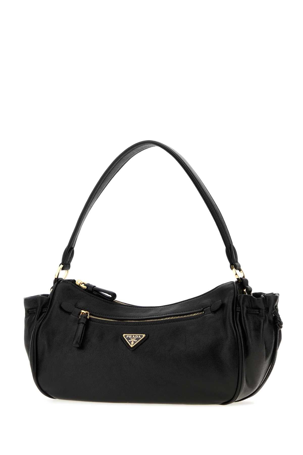 Prada Women Black Leather Small Shoulder Bag