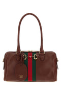 Gucci Women Chocolate Leather Medium Borsetto Handbag