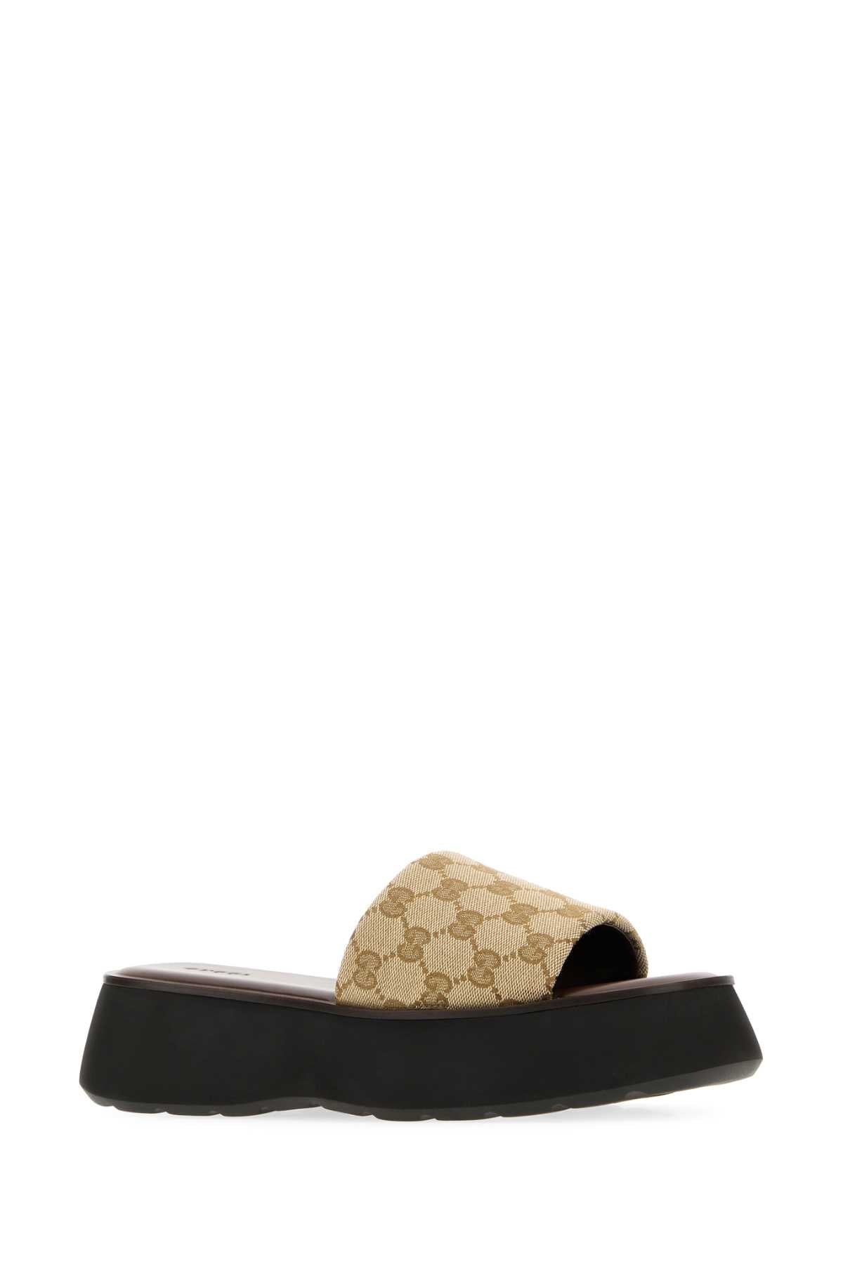 Gucci Women Gg Canvas Slippers