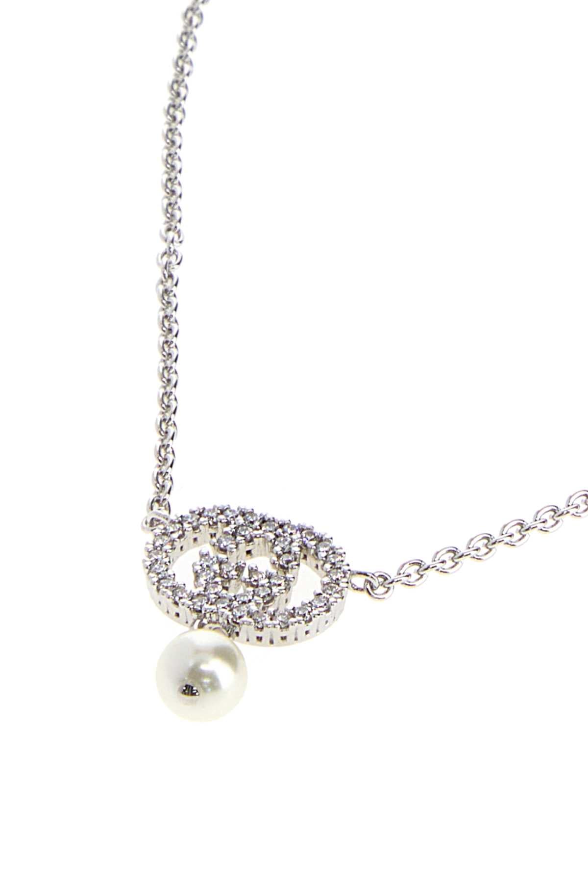 Gucci Women Silver Metal Neckline