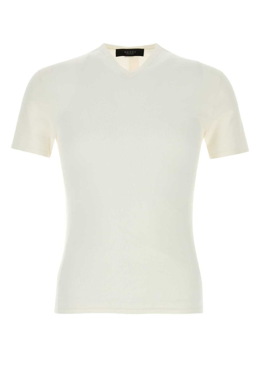 Gucci Men White Knit T-Shirt