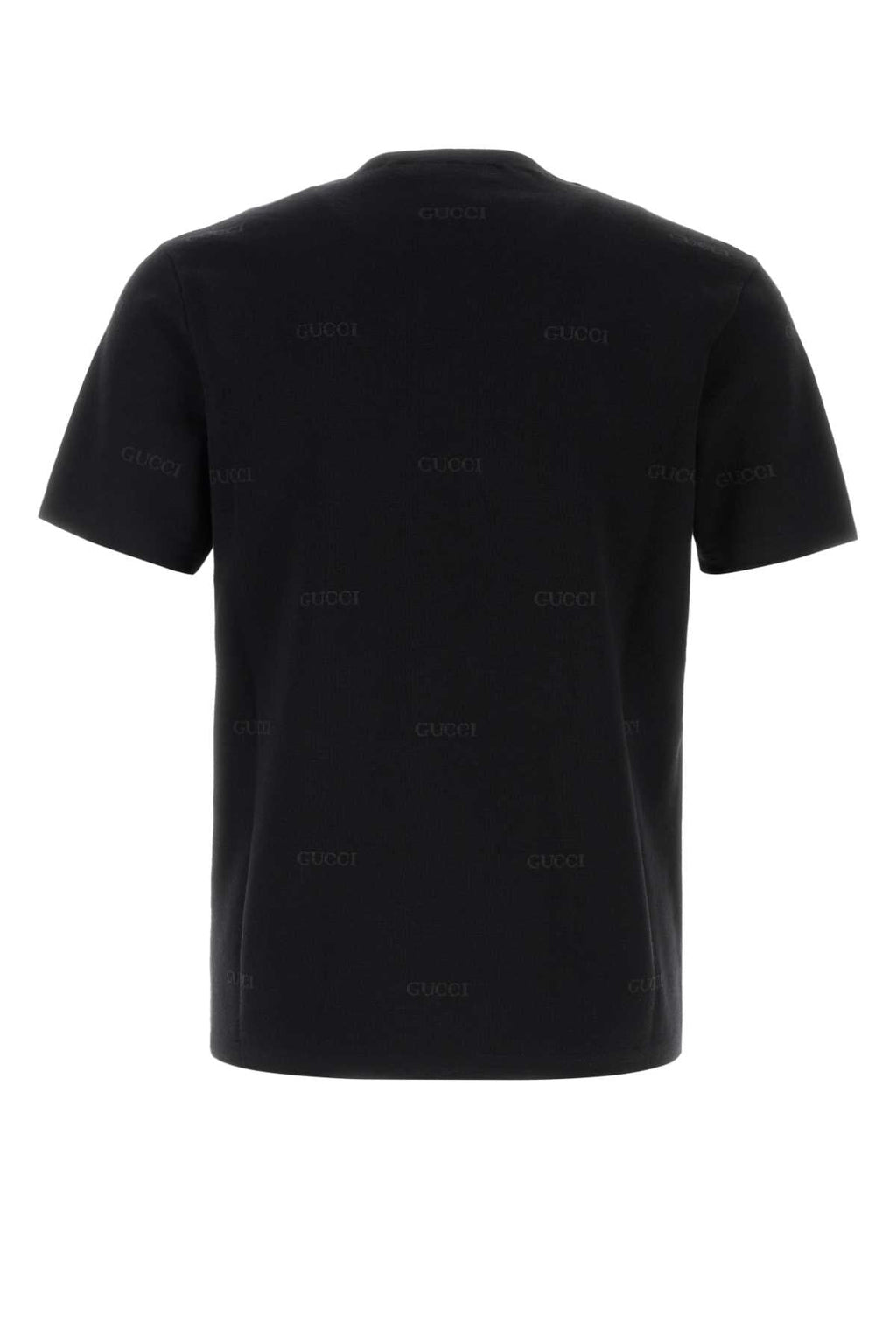 Gucci Men Embroidered Wool Blend T-Shirt