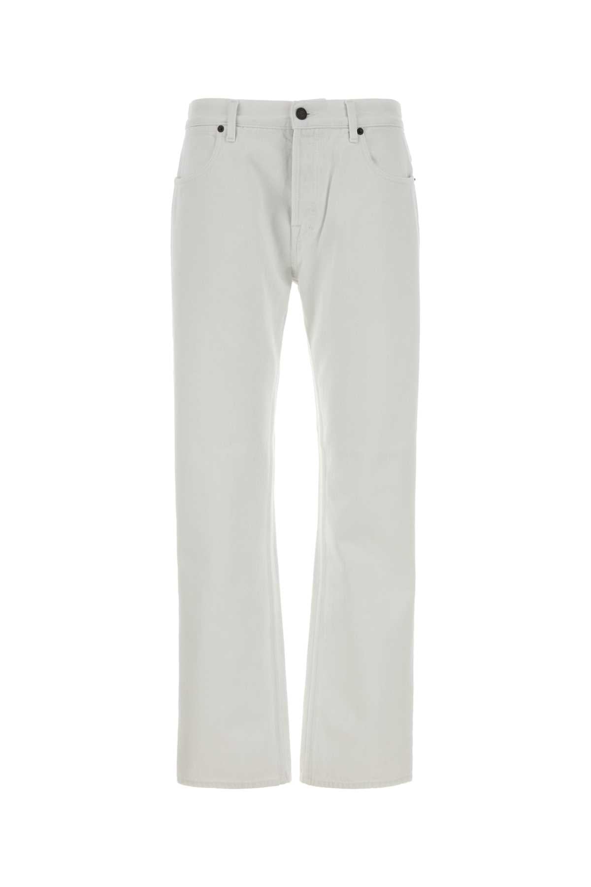 Gucci Men White Denim Jeans