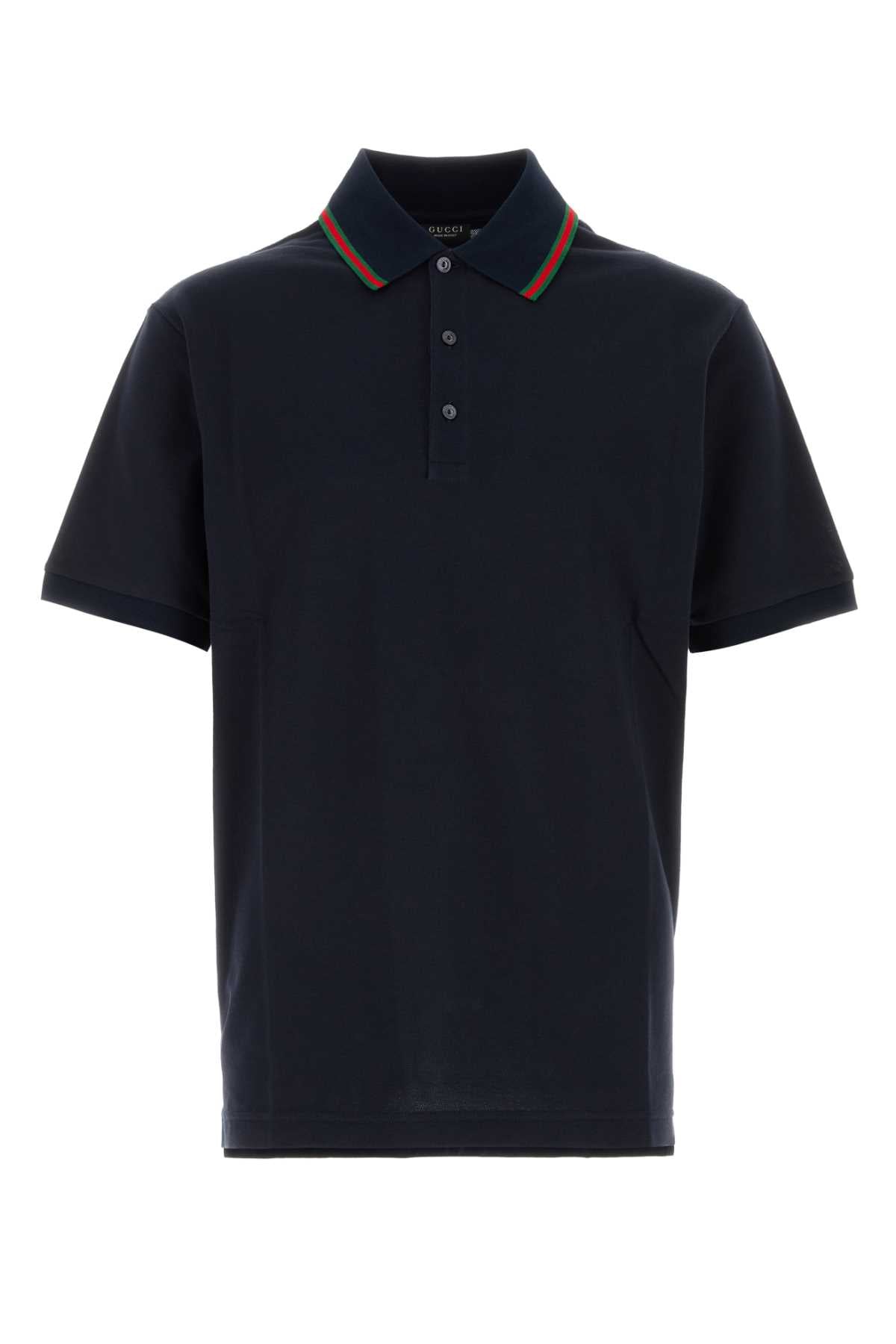 Gucci Men Midnight Blue Piquet Polo Shirt