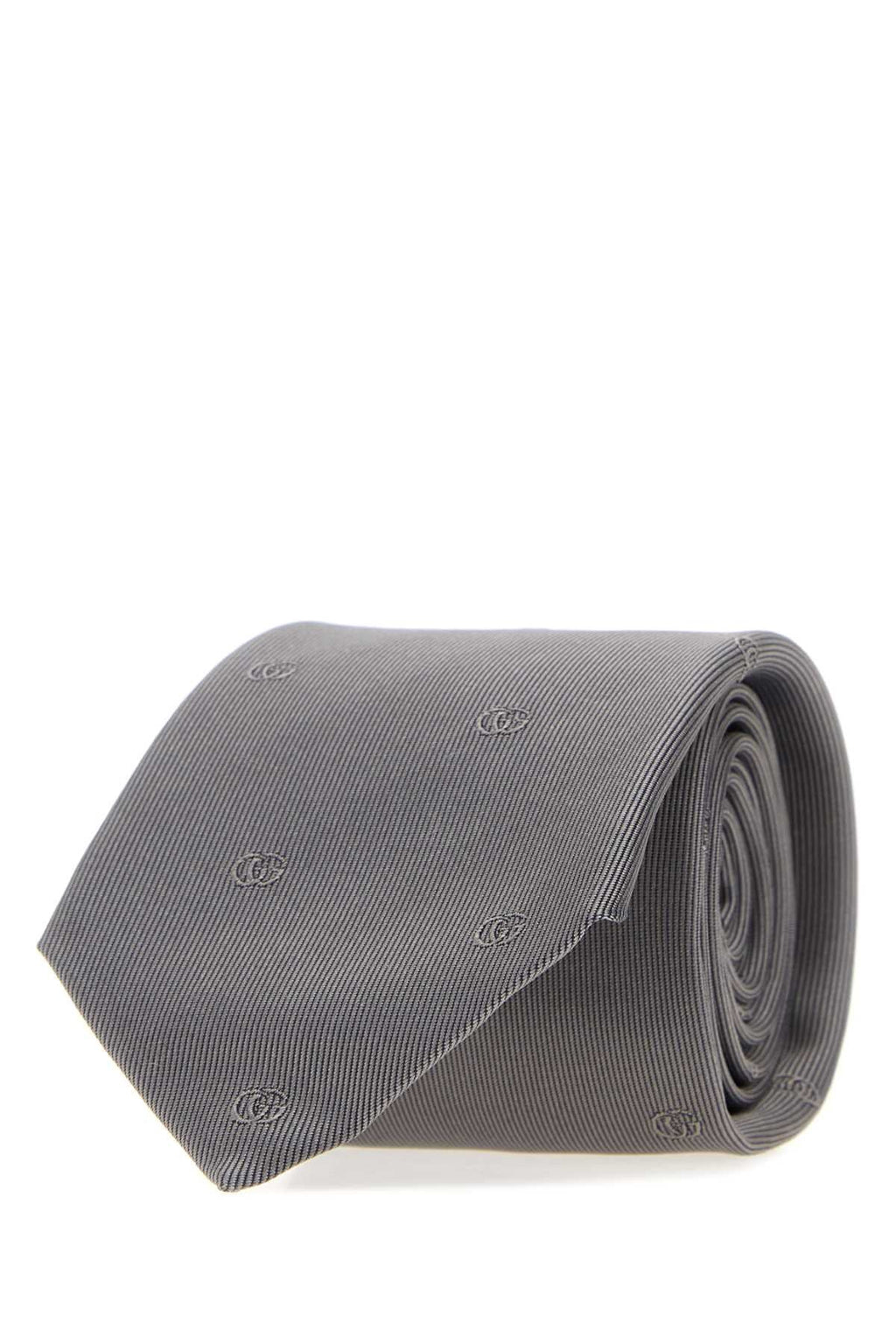Gucci Men Grey Jacquard Tie