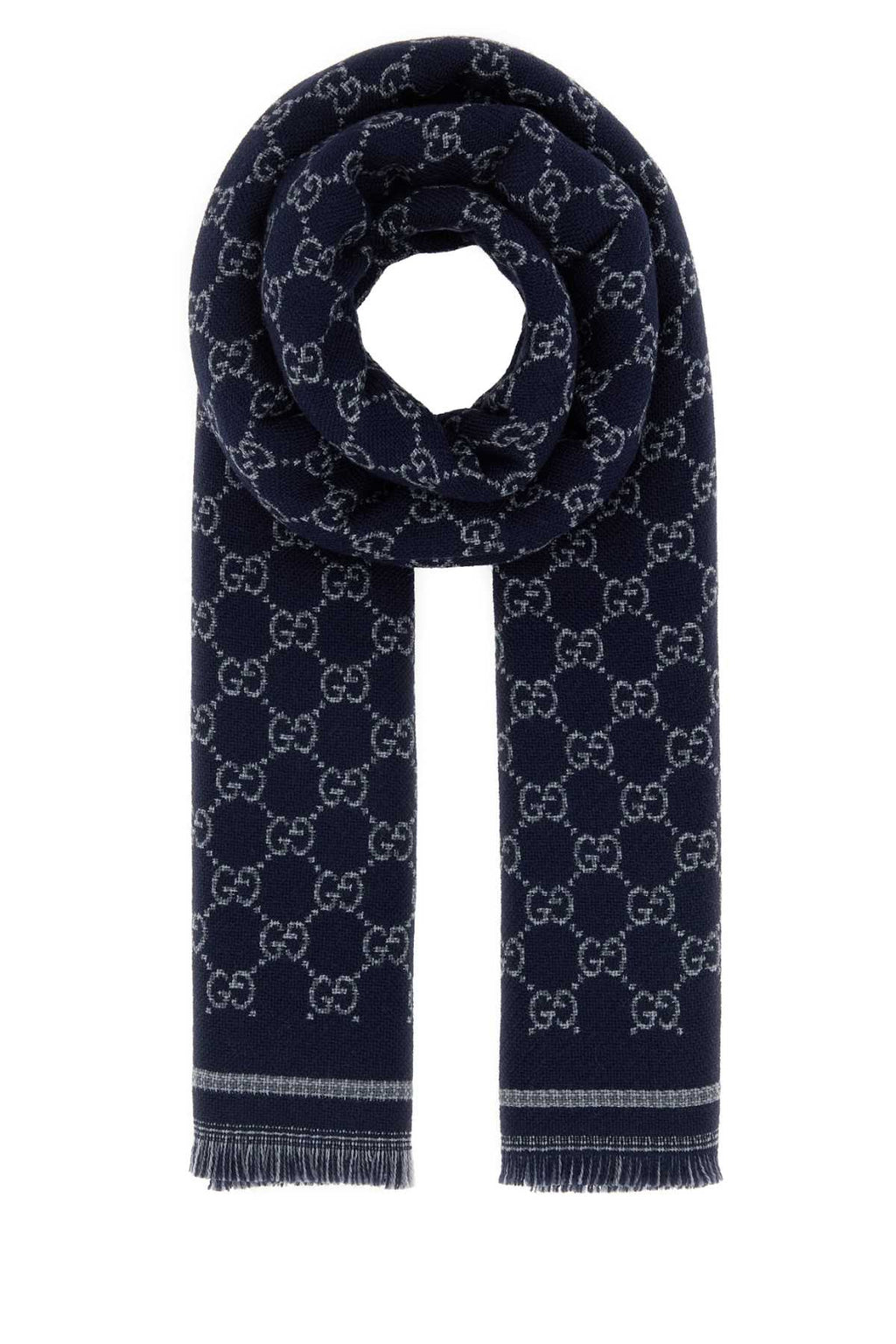 Gucci Men Gg Jacquard Scarf