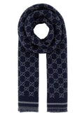 Gucci Men Gg Jacquard Scarf
