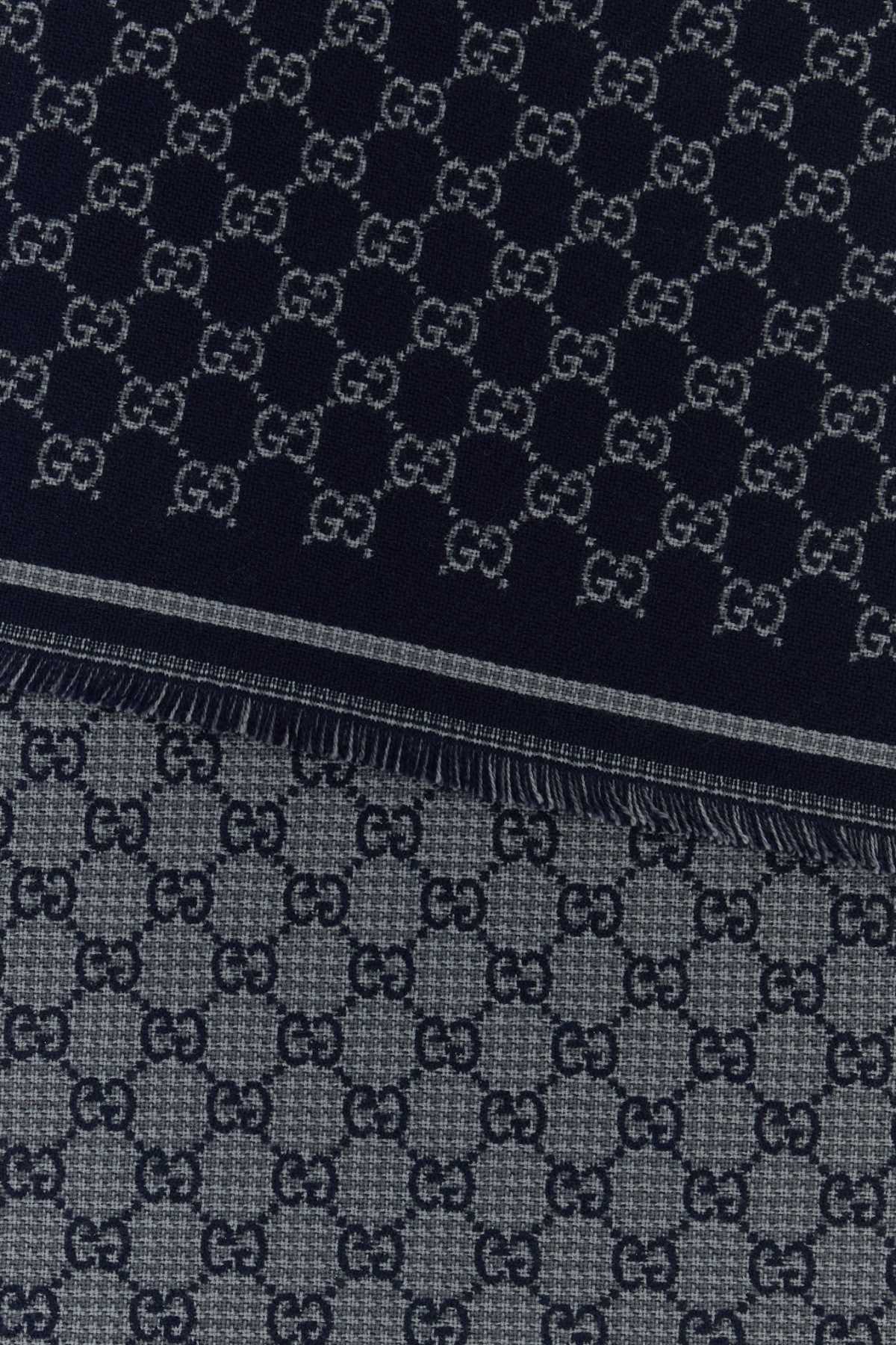 Gucci Men Gg Jacquard Scarf