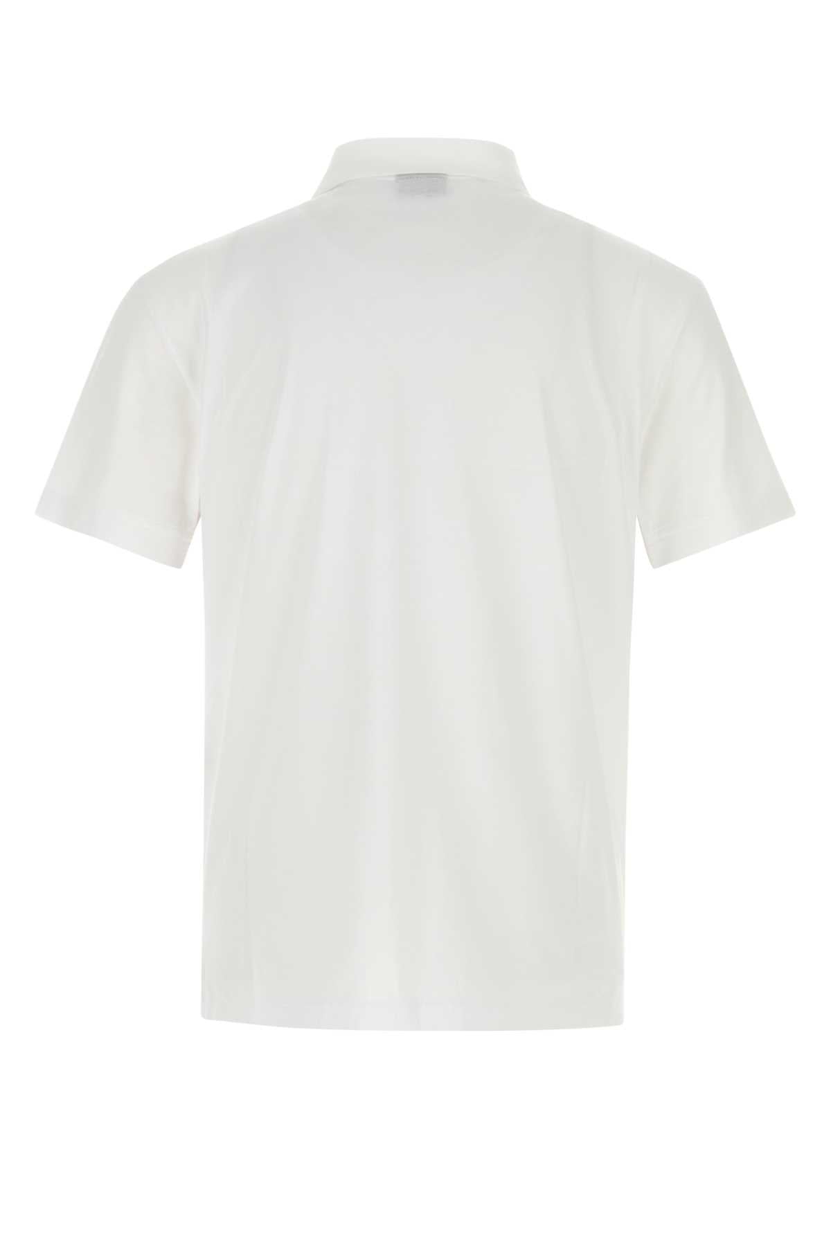 Gucci Men White Cotton Polo Shirt