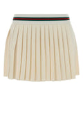 Gucci Women Ivory Gg Jersey Mini Skirt