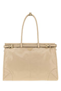 Prada Women Sand Leather Shoulder Bag