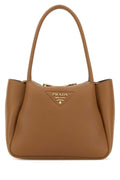 Prada Women Camel Leather Small Handbag