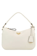 Prada Women Ivory Leather Small Handbag