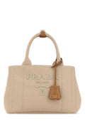 Prada Women Beige Canvas Small Prada Jardiniã¨Re Handbag