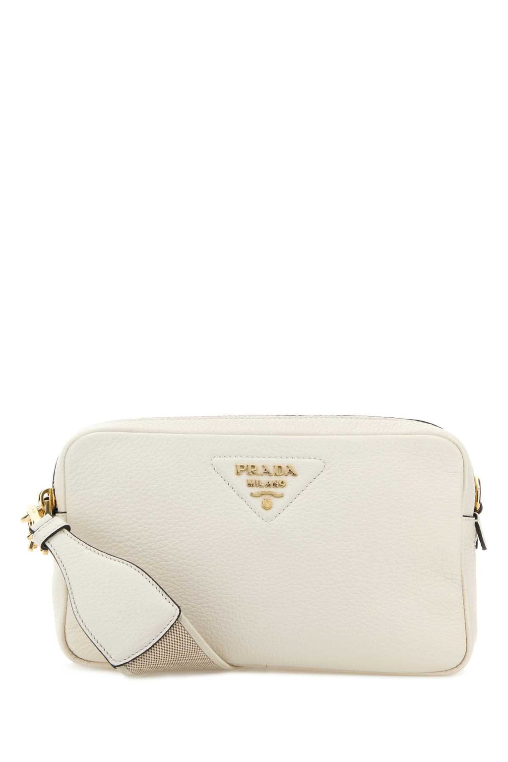 Prada Women White Leather Crossbody Bag