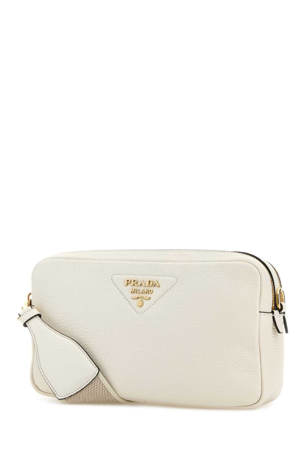 Prada Women White Leather Crossbody Bag