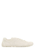 Prada Women White Suede Montecarlo Sneakers