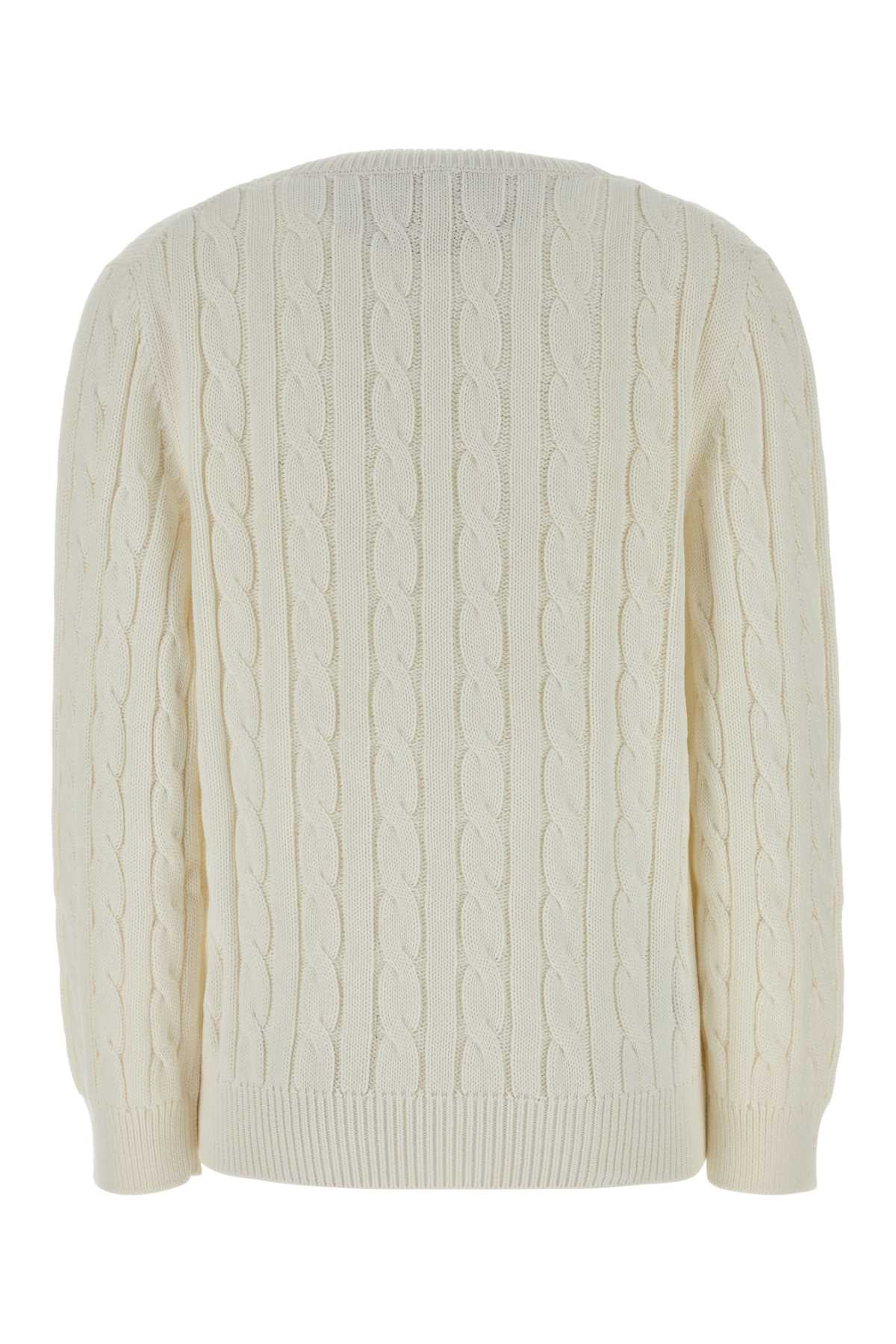 Prada Women White Cotton Sweater