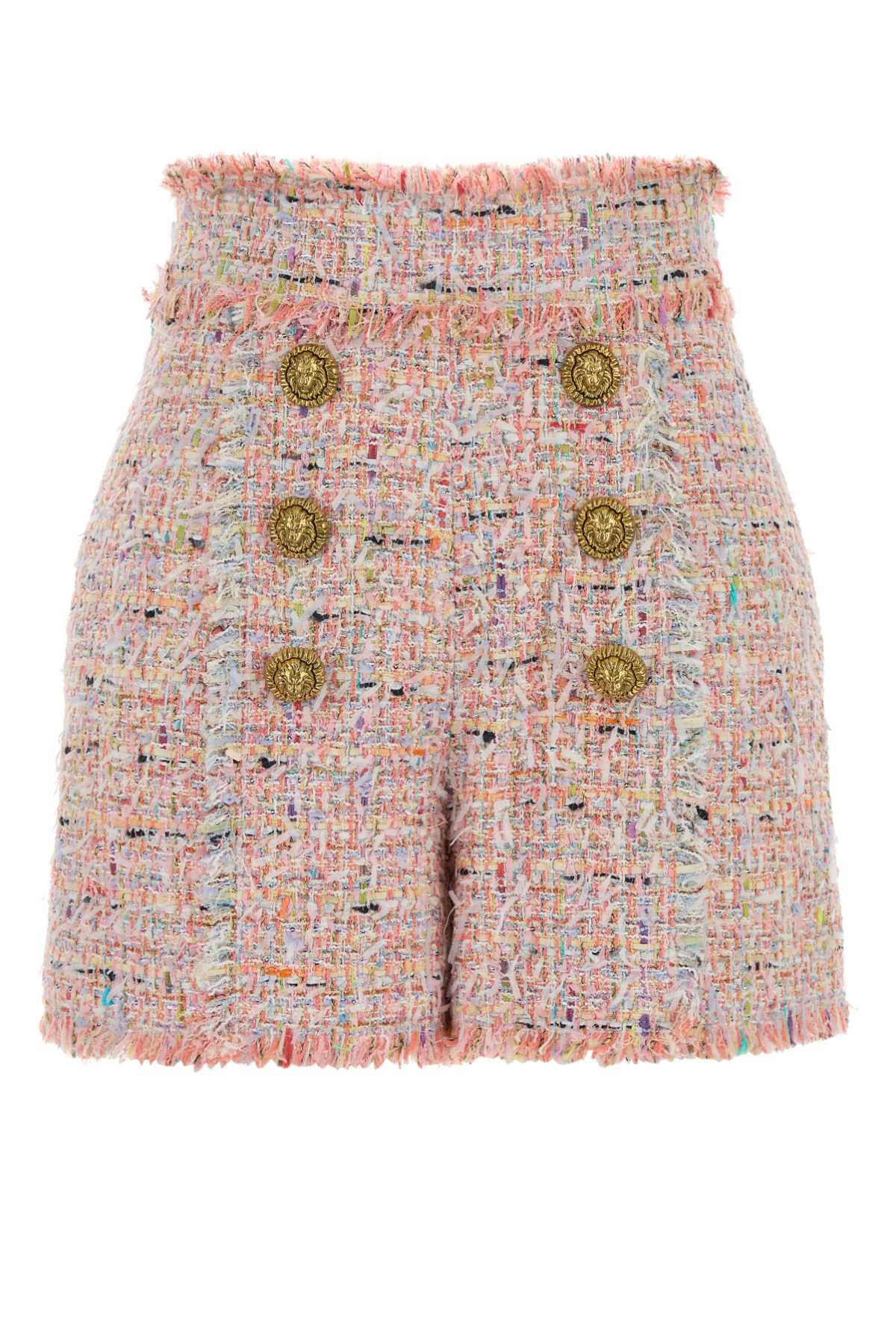 Balmain Women Multicolor Tweed Shorts