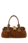 Chloe Women Brown Suede Paddington Shopping Bag