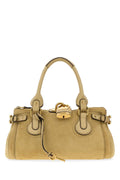 Chloe Women Mustard Suede Paddington Shopping Bag