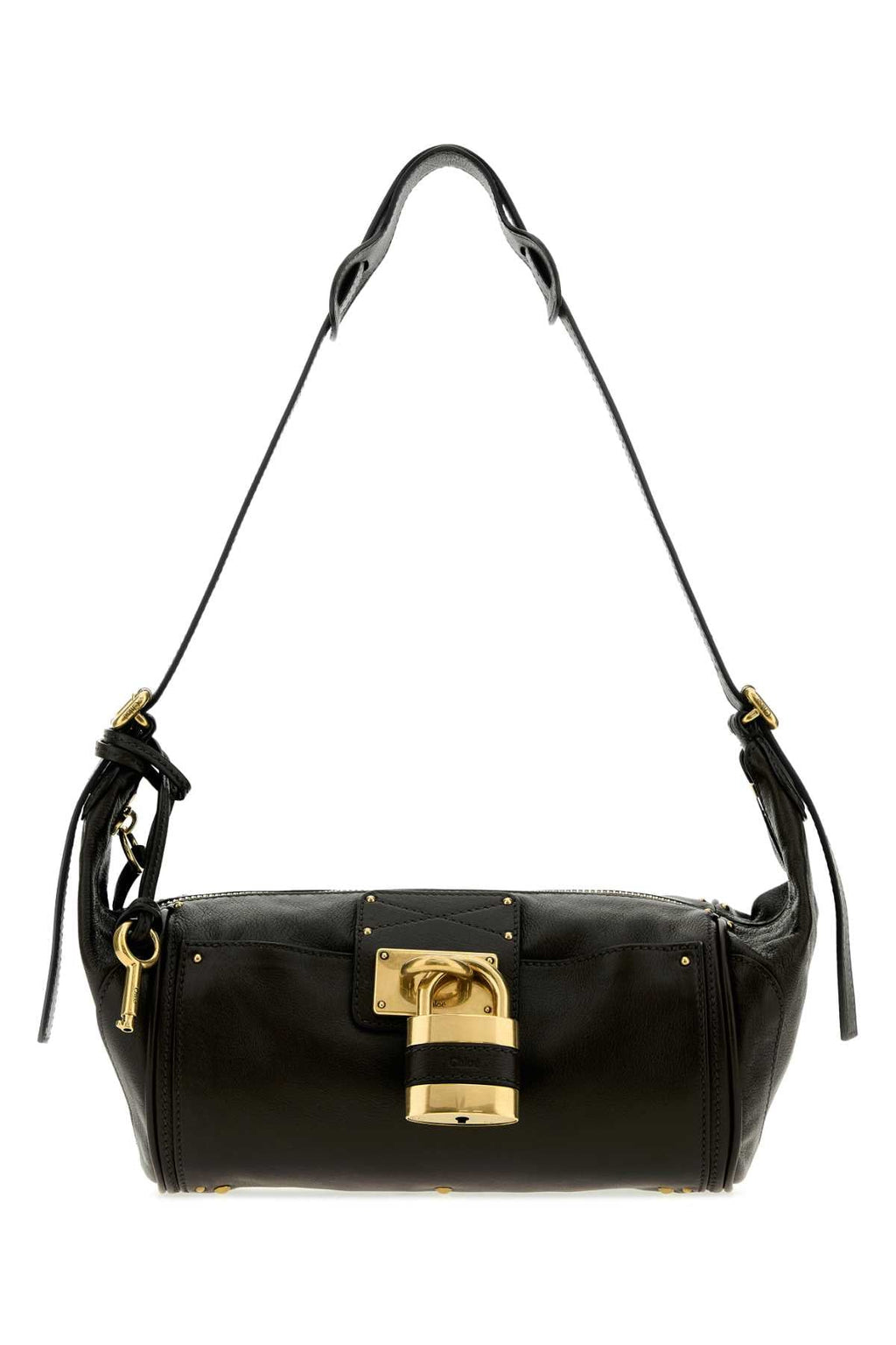 Chloe Women Black Leather Paddington Shoulder Bag