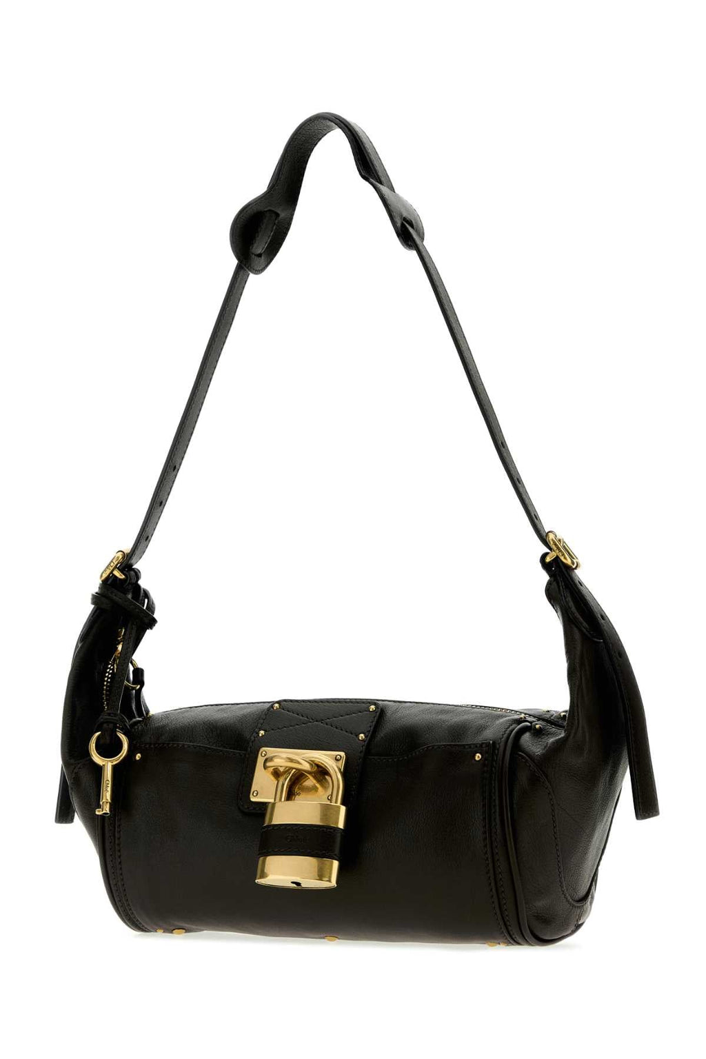 Chloe Women Black Leather Paddington Shoulder Bag