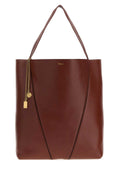 Chloe Women Caramel Leather Large Spin Shopping Bag