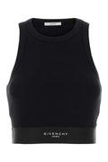 Givenchy Women Black Stretch Cotton Top