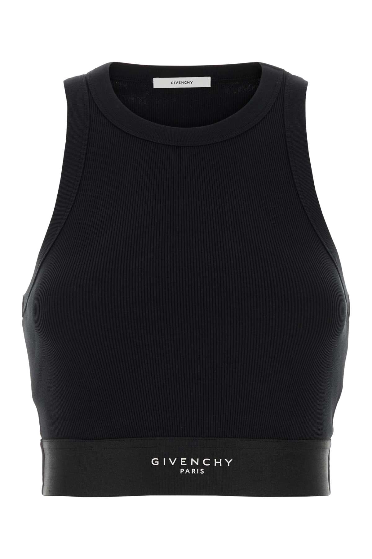 Givenchy Women Black Stretch Cotton Top