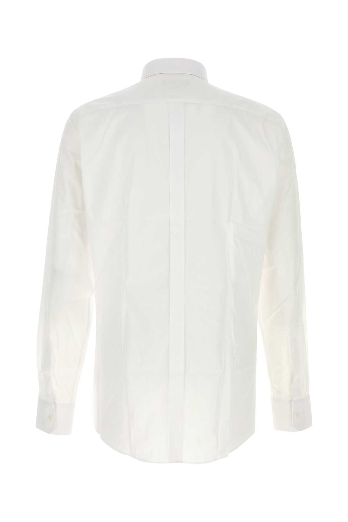 Dolce & Gabbana Men White Poplin Shirt