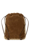 Prada Women Chocolate Suede Phone Holder
