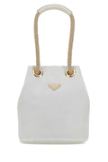 Prada Women White Re-Nylon Prada Mariner Bucket Bag