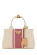 Prada Women Sand Canvas Small Prada Jardiniã¨Re Handbag