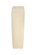 Blumarine Women Ivory Crochet Skirt