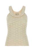 Blumarine Women Ivory Knit Top