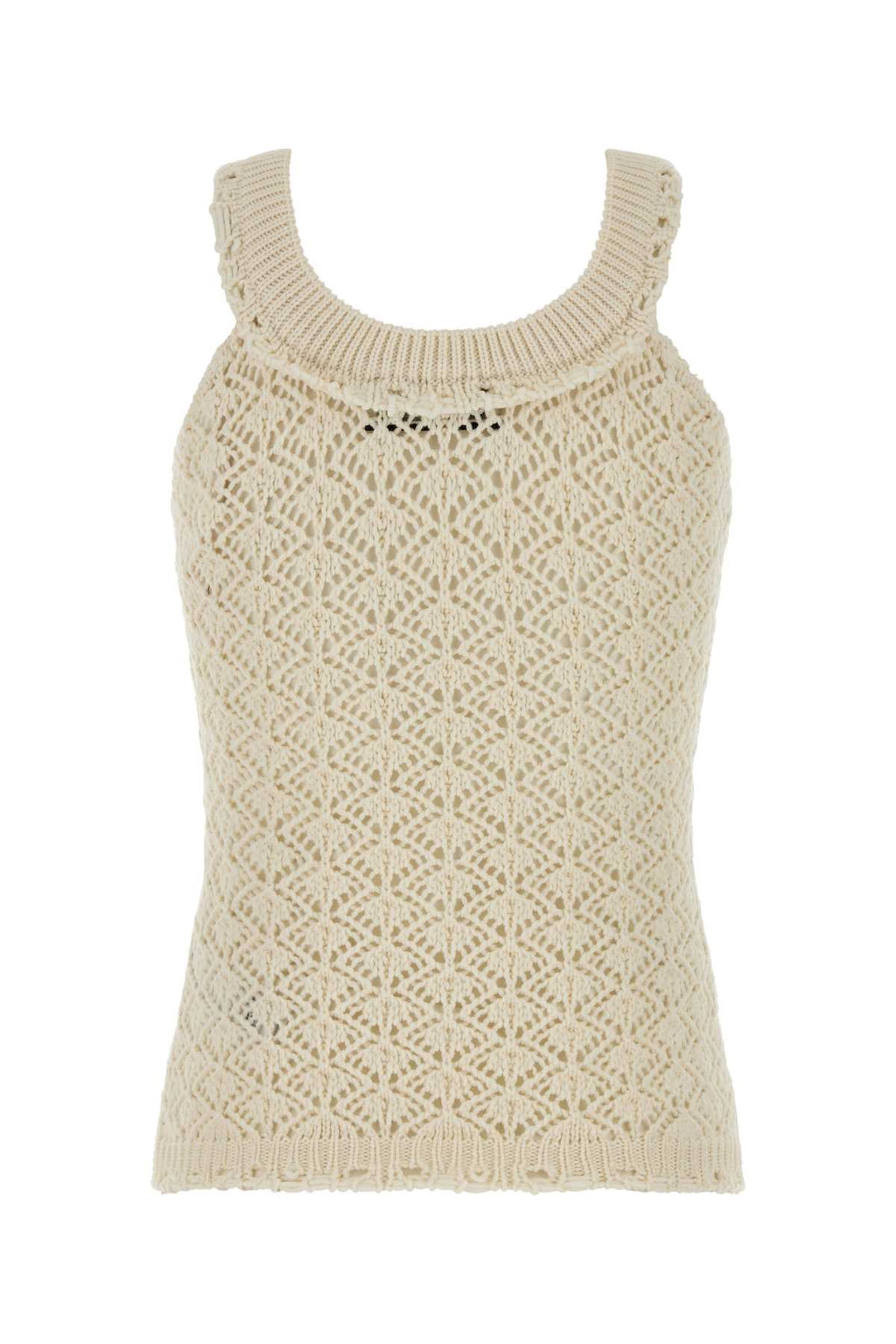 Blumarine Women Ivory Knit Top