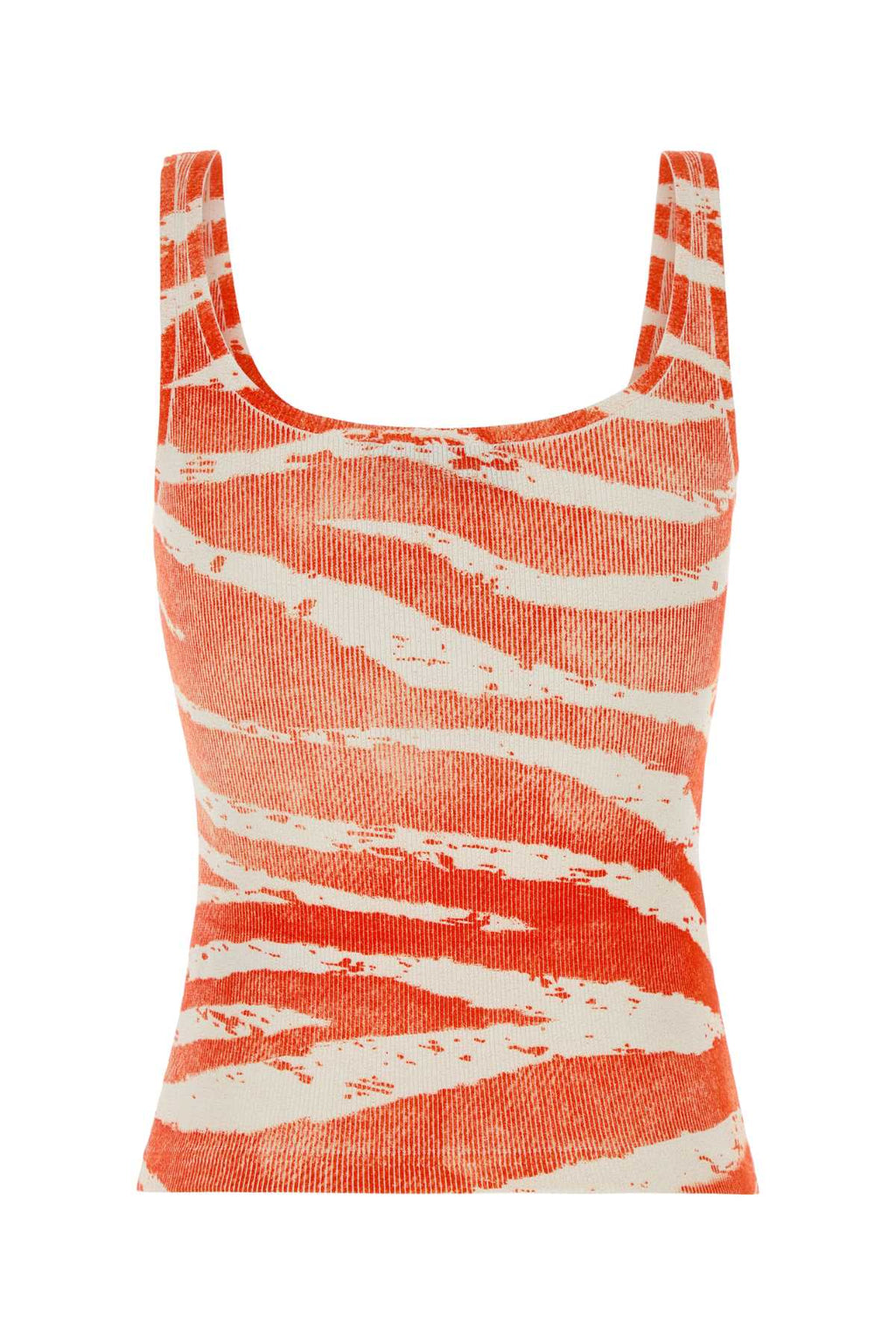 Blumarine Women Printed Stretch Cotton Tank Top