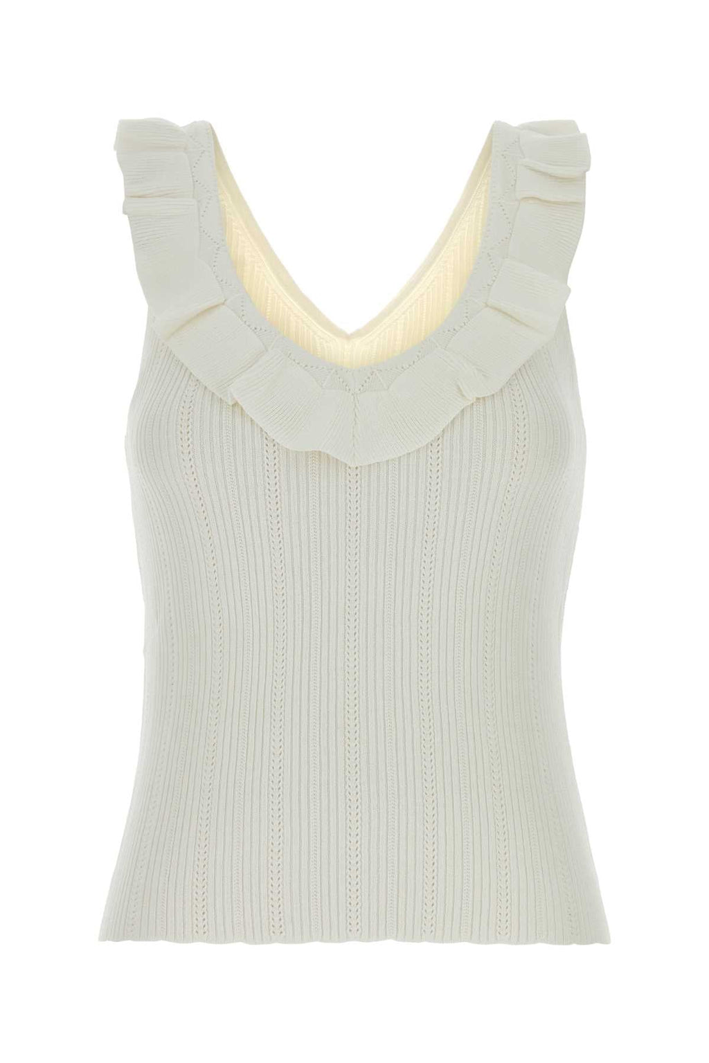 Blumarine Women White Knit Top