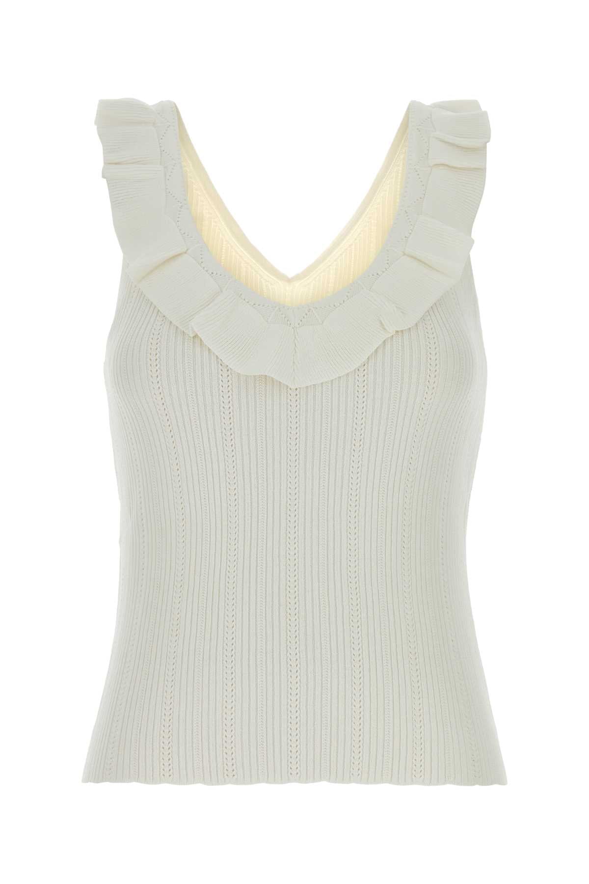 Blumarine Women White Knit Top
